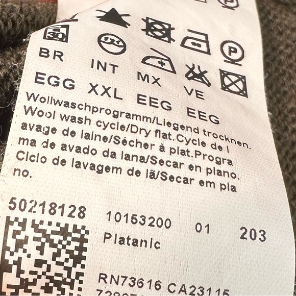 Hugo Boss Regular Fit Wool Blend Full Zip Sweater Jacket - Picture 4 of 4